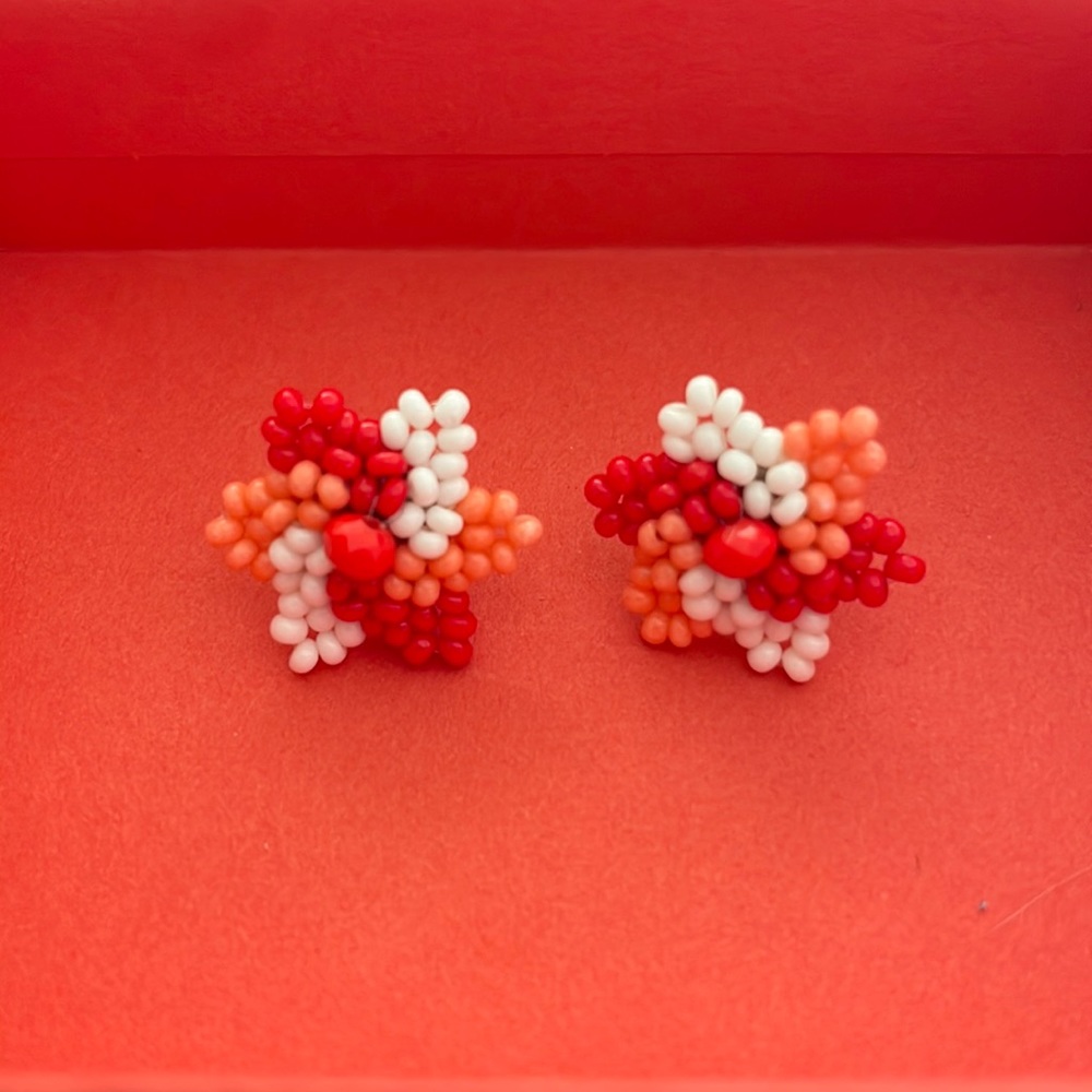 Hand Beaded Chaquira Earrings